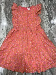 Crewcuts J Crew Flutter Sleeve Dress In Pink Wisp Floral - Size 10 Cotton - NWT - Picture 1 of 17