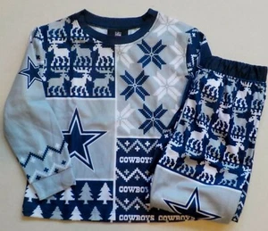 DALLAS COWBOYS FOCO HOLIDAY PAJAMA SET TODDLER 3T 4T PANTS SHIRT POLYESTER NIP - Picture 1 of 4