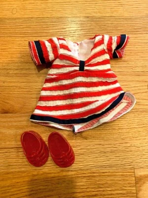 Mia Bella Madame Alexander tagged Red Dress & Shoes for Doll Outfit Clothes 2009 - Image 1 of 3