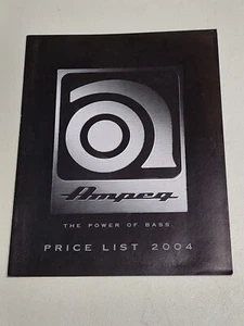 LISTA DE PRECIOS MINORISTAS AMPEG 2004 - CATÁLOGO DE TIENDA - AMPLIFICADOR DE BAJO COLECCIONISTA - Imagen 1 de 3
