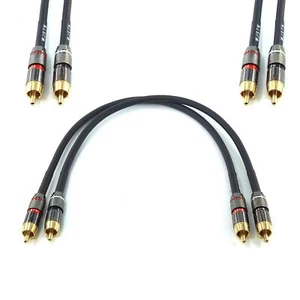 Suanqi Cinch auf Cinch Kabel 1 Fuß Stereo Audiokabel, 1 Cinch auf 1 Cinch Kabel Kurz Anwendung... - Bild 1 von 5