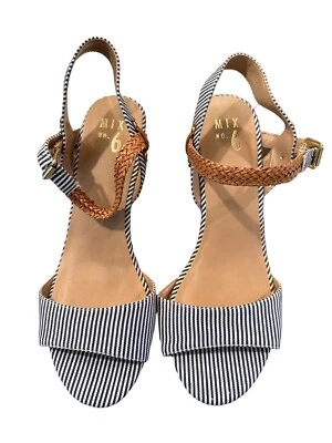 Mix No. 6 cuñas a rayas azules y blancas 10 nuevas sin etiquetas Foto 1 de 3