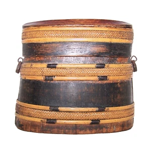 Handcrafted Wooden Binoculars Case With Old Photos Vintage Ephemera Charming - Picture 1 of 7