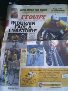 2 NUMEROS L EQUIPE 1995 TOUR DE FRANCE INDURAIN AVEC POSTER 189 COUREURS - Imagen 1 de 7