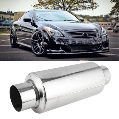 2.5" In/Out 12" Exhaust Muffler Resonator Deep Tone For Infiniti G37 2009-2013 - Image 1 of 4
