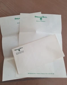 OPRYLAND HOTEL STATIONERY & ENVELOPE - Picture 1 of 4