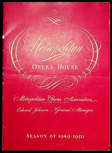 Publicités programme saison 1949 1950 New York City Metropolitan Opera House - Photo 1 sur 12