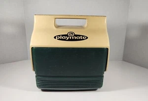 VINTAGE PLAYMATE BY IGLOO PERSONAL COOLER GREEN & TAN - Picture 1 of 23