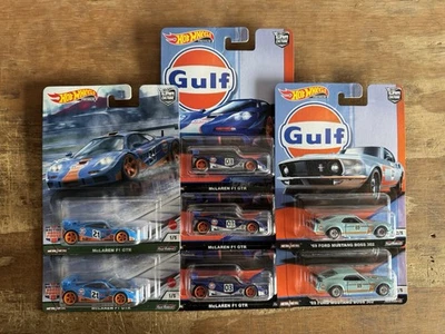 Hot Wheels Car Culture Mclaren F1 GTR Mustang Boss GULF Lote de 7 Nuevo Envío Gratis Foto 1 de 4