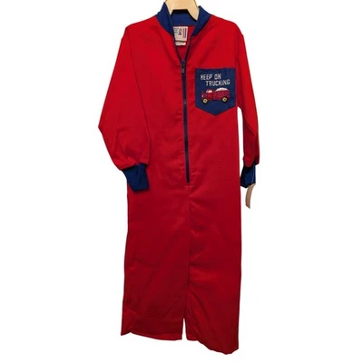 Mono Billy el Niño Vintage Años 80 Keep On Trucking Rojo Disfraz NUEVO STOCK MUERTO Foto 1 de 4