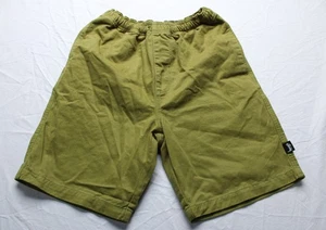 Stüssy Unisex Adult's Relaxed Brushed Cotton Beach Shorts BL1 Green Small - Picture 1 of 4