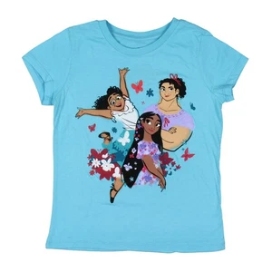 Disney Encanto Girl's Mirabel Luisa Isabela Flowers Graphic Print T-Shirt Kids - Picture 1 of 3
