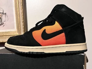 2005 Men's Nike Dunk High Premium Sunset Black Engine Size 8.5 Rare OG Sold Out - Picture 1 of 10
