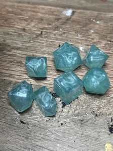 RAW* Dice: Robin's Egg _ Resin-Cast Dice Set *See Description* Handmade, D&D - Picture 1 of 4