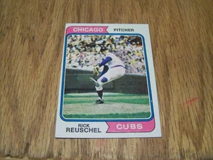 RICK REUSCHEL 1974 TOPPS BASEBALL CARD # 136 - Foto 1 di 1