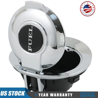68250120AA Vapor Edition Fuel Gas Door Fits Dodge Challenger 2008-2019 Chrome - Image 1 of 4