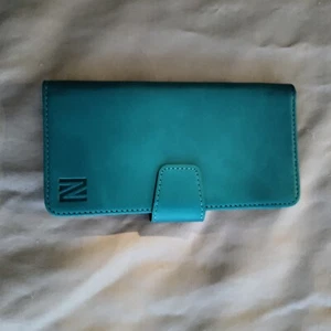 Leder Hülle für iPhone 14 Pro 6.1 Wallet Handyhülle Türkis - Bild 1 von 4