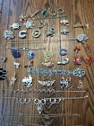 Lot 40pc Antique Vintage Modern Rhinestone Jewelry Lot~Necklaces Brooches Bracel