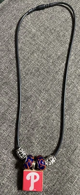 Philadelphia Phillies Wood “Lifetiles by Wincraft”  Necklace - Image 1 of 3