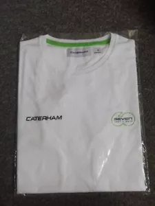 Caterham 7 White T Shirt Seven 1957 - 2017 Size M Racing - Picture 1 of 2