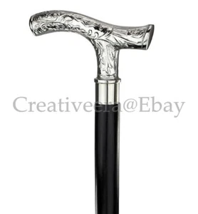 Wooden Cane 36" Long beautifulBrass Unique Victorian Head Solid Walking Stick  - Picture 1 of 7