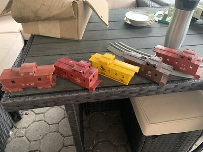 Lionel Caboose Shells 4 & Marx NYC Caboose All For Grave Yard Scene Train Wreck - Image 1 of 4