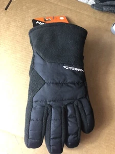 Guanti uomo Hawke & Co neri puffer invernali leggeri nylon taglia L/XL nuovi con etichette $48 - Foto 1 di 6