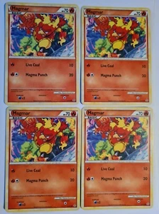 POKEMON : 4x Magmar 52/95 ... Unleashed ... PLAYSET - Bild 1 von 1