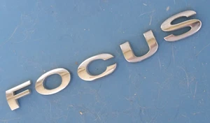 FORD FOCUS SCRIPT EMBLEM LETTERS OEM SCRIPT REAR BADGE TRUNK CHROME 05 06 07 - Bild 1 von 3