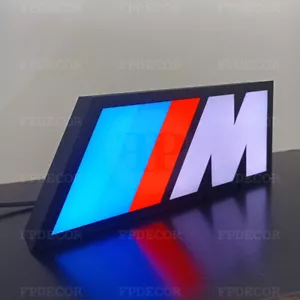 Caja de luces BMW M3 con LED RGB, artículos decorativos para transmisores y jugadores - Imagen 1 de 10