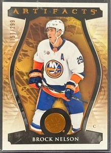 2023-24 UD Artifacts #131 Brock Nelson Copper Parallel /299 New York Islanders - Picture 1 of 2