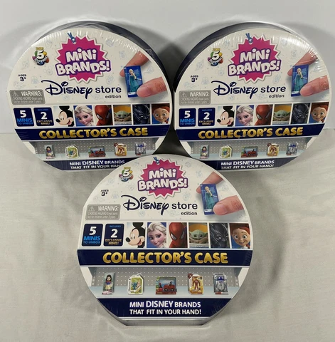 LOT x3 Zuru 5 Surprise mini brands Disney store edition collectors case NEW Cover