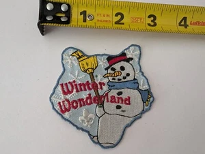 Sammlerstück Aufnäher Pfadfinder Winterwunderland Schneemann Frosty Winter - Bild 1 von 2