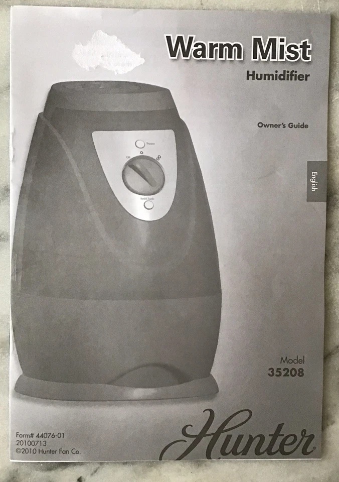 Hunter Warm Mist Humidifier Model Number 35208, New In Box - Image 1 of 4