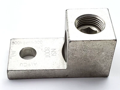 NSI 800T Dual Rated Aluminum Mechanical One Hole Lug 800 MCM - 300 MCM 600 Volt - Image 1 of 4