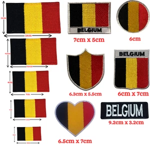 Bandera del país internacional de Bélgica parche bordado coser - Imagen 1 de 12