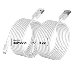 iPhone Charger [Apple MFi Certified], 2Pack 6ft Fast Lightning Cable for Long Co - Picture 1 of 11