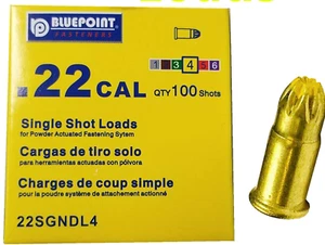 100 #4 Yellow Loads for Ramset MasterShot Loads,TriggerShot Fastening Loads - Picture 1 of 5