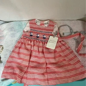 Carrozza Boutique Vestito Estivo Nautica Neonato 12 Mesi - Foto 1 di 4