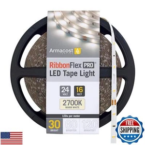 Armacost Lighting RibbonFlex Pro 24V White LED Strip Lights 30 LED/m, 2700K, - Picture 1 of 5