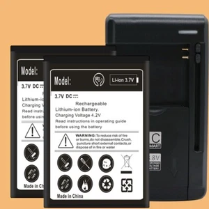 For Samsung Galaxy Camera 2 EK-GC200 1750mAh EB-F1A2GBU Battery + Charger 2PCS - Picture 1 of 3