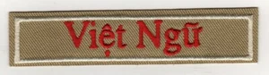 Interpreter (Vietnamese) Award Strip, Red on Tan, "BSA 2010" Backing - Picture 1 of 1