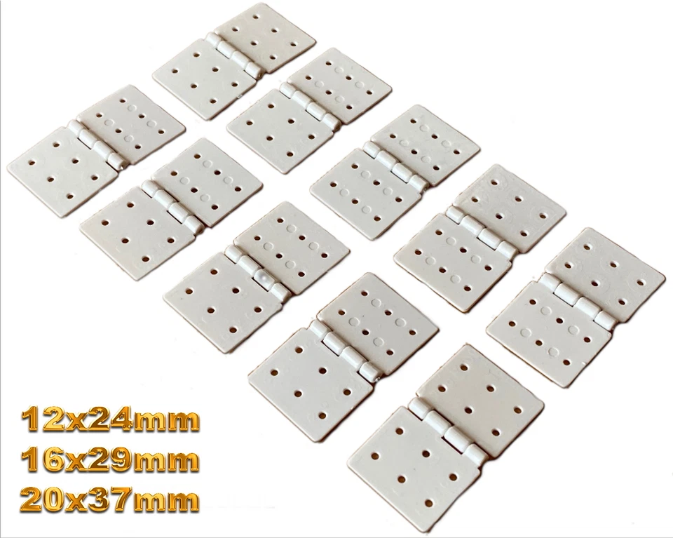 Nylon Scharnier 37x20 mm RC Flugzeug Segel Airplane Ruder Aileron Querruder Weiß - Bild 1 von 4