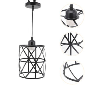  Chandelier Gazebo Lights Outdoor Metal Cage Ceiling Bulb Guard Industrial Style