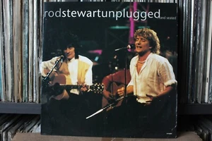 ROD STEWART UNPLUGGED ...AND SEATED  ORIGINAL FIRST PRESS  1993  RARE VINYL   LP - Picture 1 of 7