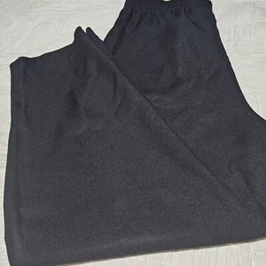 Black Stretc Waist Pants Unisex Blair Polyester Size 14 With 2 Pockets (276) - Picture 1 of 7