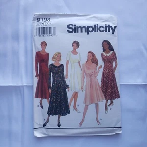 Vestido Simplicity Patrón Costura 9198 Misses 2 Longitudes Talla 6 8 10 FF SIN CORTAR - Imagen 1 de 3