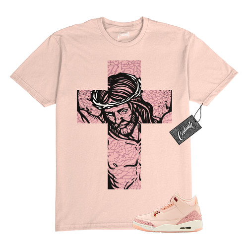 3 T shirt San Valentino Trattati Lavato Rosa Corallo Rosso Match JC1