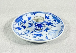 ⚜️ Albisola Savona Ceramic Hand Painted CANDLEHOLDER CANDLE HOLDER SAUCER - Picture 1 of 8