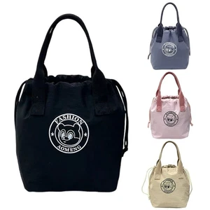 Drawstring Cute Shoulder Bag Large Capacity Shopping Bag Lunch Bag  Students - Picture 1 of 15
